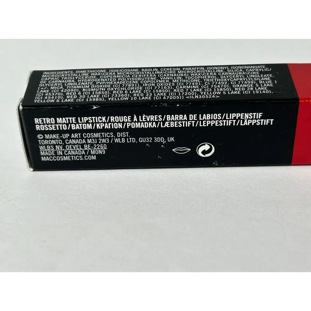 New in Box MAC Ruby Woo Retro Matte Lipstick‎ 0.10 OZ./3g